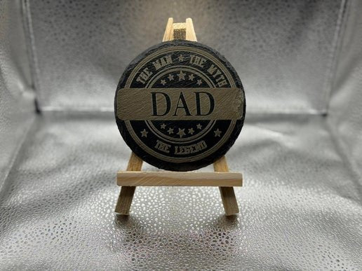 Custom Engraved Slate Coaster – Made to Order - Vivid Merch